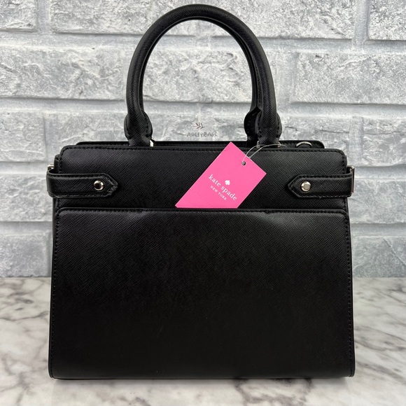Kate Spade Staci Medium Satchel Crossbody In Black - Picture 4 of 9